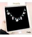 Collana Mare Argento 925 con Agate Turchesi