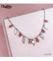 Collana Dolci Momenti Argento 925 con Agate Rosa