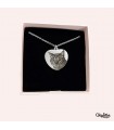 Collana Foto Gatto con Incisione Nome Cuore Personalizzato