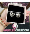 Bracciale Palline 2 Ciondoli con Foto e incisione Personalizzata