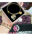 Bracciale Rigido con Incisione Personalizzata Foto e Nome Oro