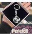 Portachiavi Pallone da Calcio Incisione Personalizzata Acciaio Inox